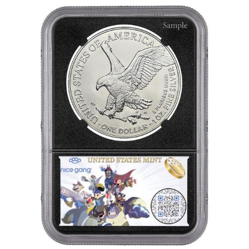 2024-(P) NGC MS-69 One of First 50,000 Issued Star Privy 1 oz American Silver Eagle Coin - Exclusive Black Core