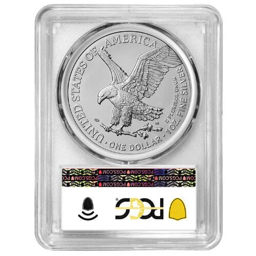 2025-(W) US Silver Eagle PCGS MS-70 First Day of Issue 1 oz Coin - Struck at West Point Label