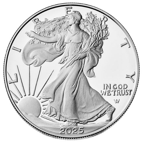 2025-W 1 oz American Silver Eagle Proof Coin with Box & COA