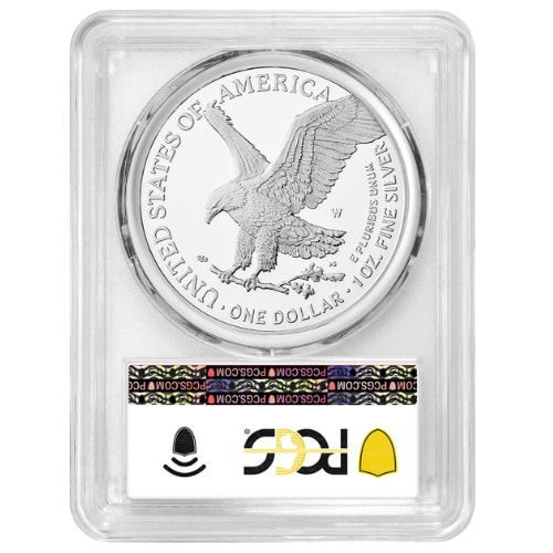 2025-W PCGS PR-70 First Day of Issue 1 oz American Silver Eagle Proof Coin