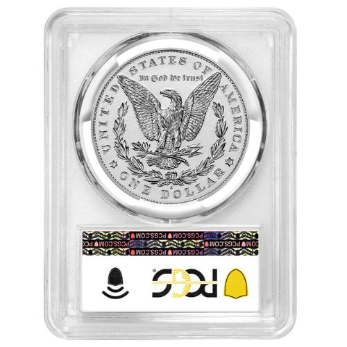2024-S PCGS PR-70 First Day of Issue Morgan & Peace Dollar Reverse Proof Silver 2-Coin Set - Morgan & Peace Labels