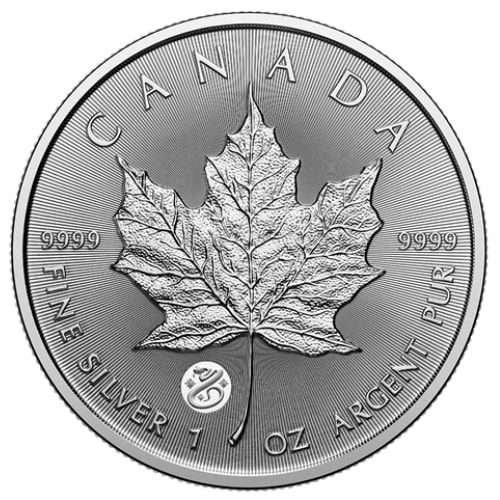 2025 1 oz Canadian Silver Maple Leaf Coin - Year of the Snake Privy Mark