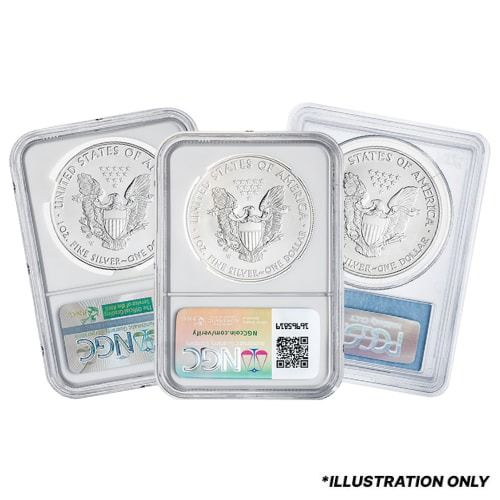 NGC/PCGS MS/SP-69 1 oz American Silver Eagle Burnished Coin - Random Year