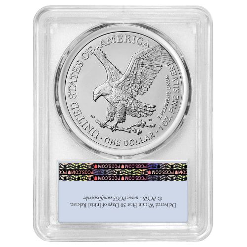2024-(P) PCGS MS-70 First Strikes Star Privy 1 oz American Silver Eagle Coin