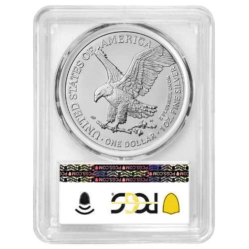 2024-(P) PCGS MS-70 First Day of Issue Star Privy 1 oz American Silver Eagle Coin - Philadelphia Label