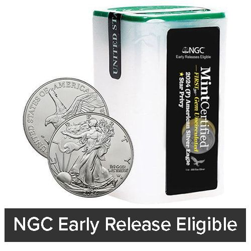 2024-(P) Star Privy NGC SD Bullion MintCertified™ FIRST30™ Silver Eagle | Sealed Tube of 20 Coins