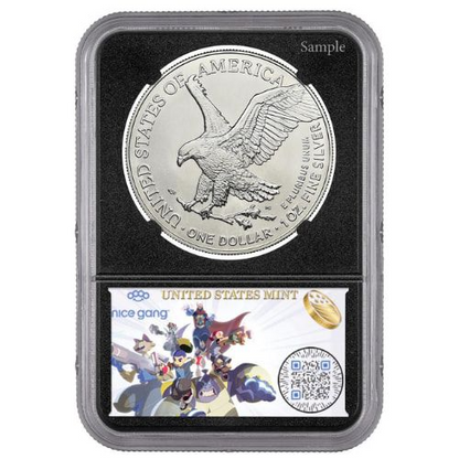 2024-(P) NGC MS-69 One of First 50,000 Issued Star Privy 1 oz American Silver Eagle Coin - Exclusive Black Core