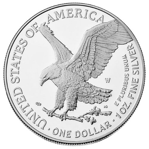2025-W 1 oz American Silver Eagle Proof Coin with Box & COA