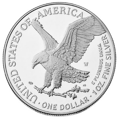 2025-W 1 oz American Silver Eagle Proof Coin with Box & COA