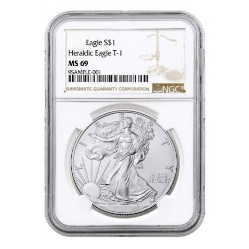1 oz NGC MS-69 American Silver Eagle Coin - Random Year