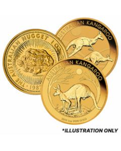 Australian Kangaroo/Nugget Gold Coin - Random Year